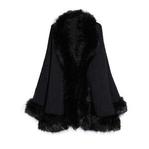 9534 Faux Fox Fur Shawls Jackets Bridal Cape Coats Wraps Winter Scarves